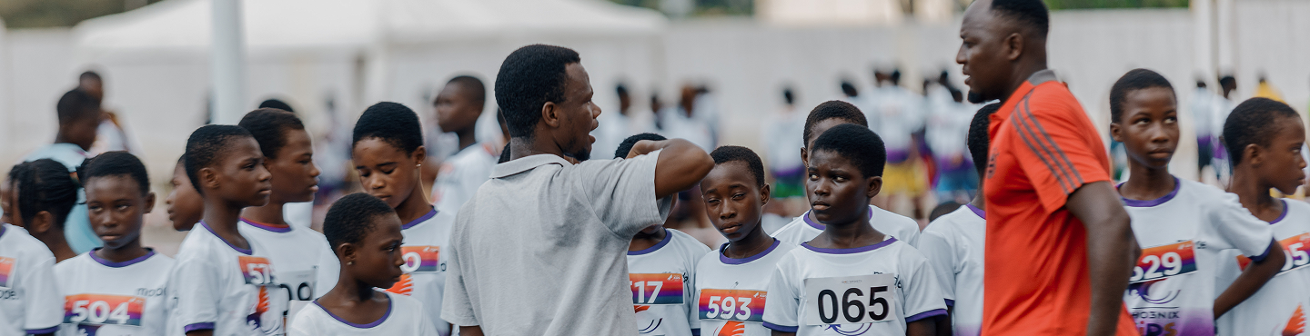 coaches and participants at the event